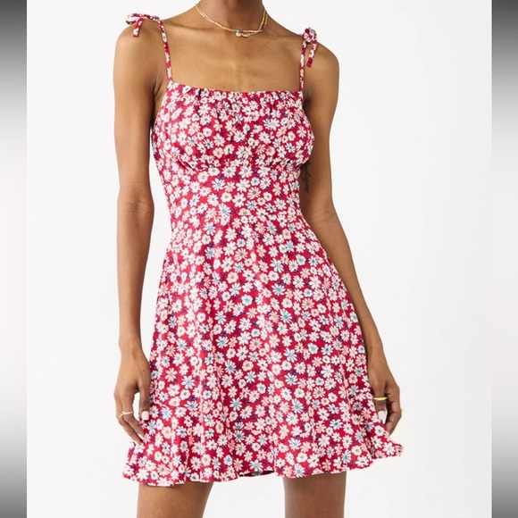 Lily Rose Dresses & Skirts - Juniors Lily Rose Tied Shoulder Skater Dress